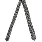 Dolce & Gabbana Black Musical Instrument Silk Adjustable Tied Necktie Tie