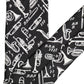 Dolce & Gabbana Black Musical Instrument Silk Adjustable Tied Necktie Tie
