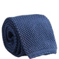 Dolce & Gabbana Men Blue Silk Knitted Skinny Adjustable Tied Necktie Tie
