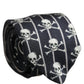 Dolce & Gabbana Men Black Silk Skull Fantasy Adjustable Tied Necktie Tie