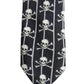 Dolce & Gabbana Men Black Silk Skull Fantasy Adjustable Tied Necktie Tie