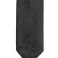Dolce & Gabbana Men Black Polka Dot Silk Adjustable Tied Necktie Tie