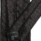 Dolce & Gabbana Men Black Silk Geometric Adjustable Tied Necktie Tie
