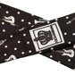 Dolce & Gabbana Black Musical Instrument Silk Adjustable Tied Necktie Tie