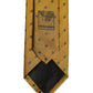 Dolce & Gabbana Men Mustard Silk Polka Dot Adjustable Tied Necktie Tie