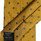 Dolce & Gabbana Men Mustard Silk Polka Dot Adjustable Tied Necktie Tie