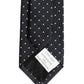 Dolce & Gabbana Dark Blue Silk Polka Dot Adjustable Tied Men Necktie Tie