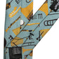 Dolce & Gabbana Light Blue Instruments Adjustable Tied Men Necktie Tie