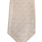 Dolce & Gabbana Beige Silk Textured Knit Adjustable Tied Men Necktie Tie