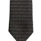 Dolce & Gabbana Dark Gray Silk DG Monogram Adjustable Tied Necktie Tie