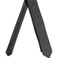 Dolce & Gabbana Black Silk Micro Polka Dot Adjustable Tied Necktie Tie