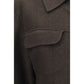 Max Mara Brown Wool Oves Aries Full-Length Jacket