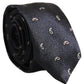 Dolce & Gabbana Dark Blue Silk Paisley Adjustable Tied Men Necktie Tie