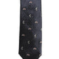 Dolce & Gabbana Dark Blue Silk Paisley Adjustable Tied Men Necktie Tie
