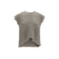 R13 Beige Wool Oves Aries Sleeveles Sweater