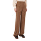 Max Mara Brown Virgin Wool Dress Pants