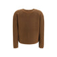 Max Mara Brown Wool Oves Aries Cardigan