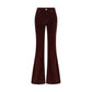 Jacob Cohen Bordeaux Cotton Flared Jeans
