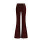 Jacob Cohen Bordeaux Cotton Flared Jeans