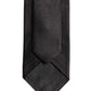 Dolce & Gabbana Black Satin 100% Silk Adjustable Tied Men Necktie Tie