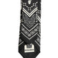 Dolce & Gabbana Black Patterned 100%Silk Adjustable Necktie Accessory Tie