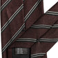 Dolce & Gabbana Burgundy Stripes Silk Adjustable Necktie Accessory Tie