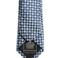 Dolce & Gabbana Blue Circle Pattern Silk Adjustable Necktie Accessory Tie