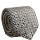 Dolce & Gabbana Black White Geometric Adjustable Necktie Accessory Tie