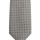 Dolce & Gabbana Black White Geometric Adjustable Necktie Accessory Tie