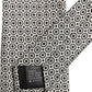 Dolce & Gabbana Black White Geometric Adjustable Necktie Accessory Tie