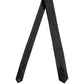 Dolce & Gabbana Black Satin Textured Adjustable Necktie Men Accessory Tie