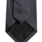 Dolce & Gabbana Dark Blue Geometric Silk Adjustable Necktie Accessory Tie