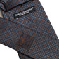 Dolce & Gabbana Dark Blue Geometric Silk Adjustable Necktie Accessory Tie