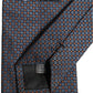 Dolce & Gabbana Dark Blue Geometric Silk Adjustable Necktie Accessory Tie