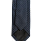 Dolce & Gabbana Men Dark Blue Geometric Silk Adjustable Tied Necktie Tie