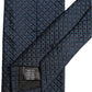 Dolce & Gabbana Men Dark Blue Geometric Silk Adjustable Tied Necktie Tie
