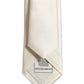 Dolce & Gabbana Cream Satin 100% Silk Adjustable Tied Men Necktie Tie