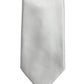 Dolce & Gabbana Gray Satin 100% Silk Adjustable Tied Men Necktie Tie