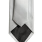 Dolce & Gabbana Gray Satin 100% Silk Adjustable Tied Men Necktie Tie