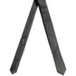 Dolce & Gabbana Dark Gray Textured Silk Adjustable Necktie Accessory Tie