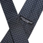 Dolce & Gabbana Dark Blue Silk Geometric Adjustable Tied Necktie Tie