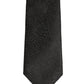 Dolce & Gabbana Black Swirl Pattern Silk Adjustable Necktie Accessory Tie