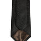 Dolce & Gabbana Black Swirl Pattern Silk Adjustable Necktie Accessory Tie