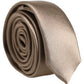 Dolce & Gabbana Brown Satin 100% Silk Adjustable Tied Men Necktie Tie