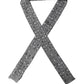 Dolce & Gabbana Men Gray Bee Silk Skinny Twilly Foulard Scarf