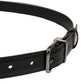 Dolce & Gabbana Black Leather Silver Tone Metal Buckle Belt