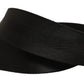 Dolce & Gabbana Men Black Fabric Strap Logo Metal Buckle Belt