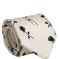 Dolce & Gabbana Off White Floral Print Adjustable Necktie Accessory Tie