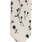 Dolce & Gabbana Off White Floral Print Adjustable Necktie Accessory Tie