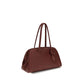 Jacquemus Bordeaux Calf Leather Bos Taurus Shoulder Bag